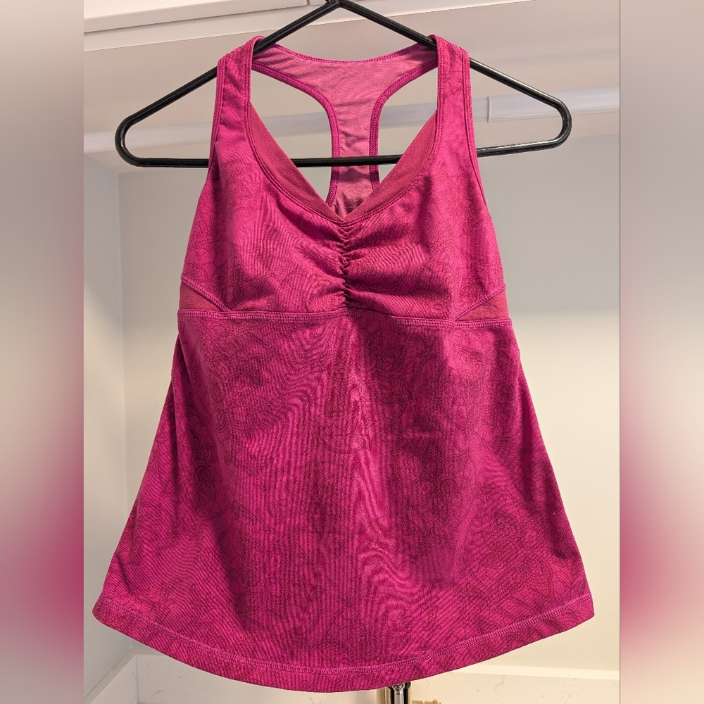 lululemon athletica Pink Racerback Tank Top